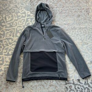Motion Expedition Fleece Hoodie Gray Black Small